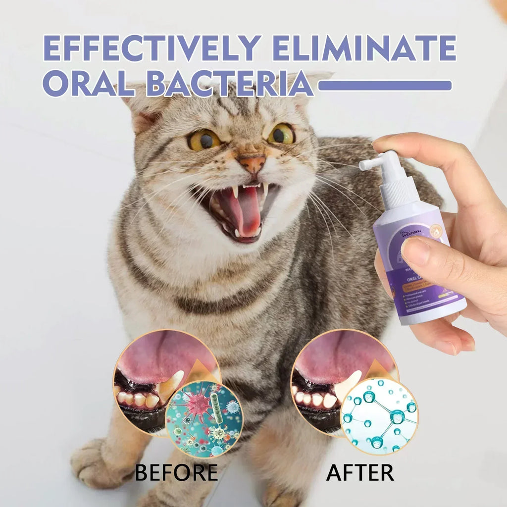 Pet Oral Cleanse Spray – Natural Plant Extract Dental Spray for Dogs & Cats (50ml)