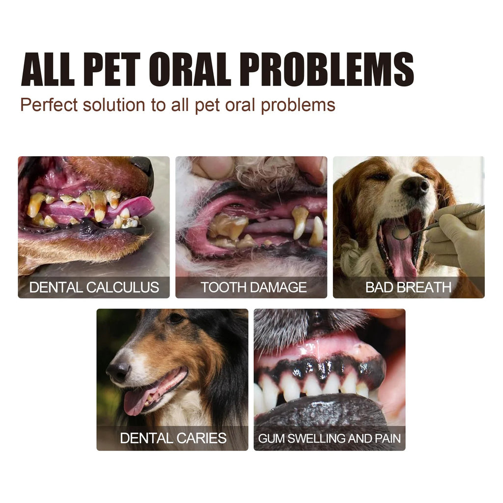 Pet Tooth Cleaning & Deodorizing Spray – Fresh Breath Dental Care for Dogs & Cats (30ml)