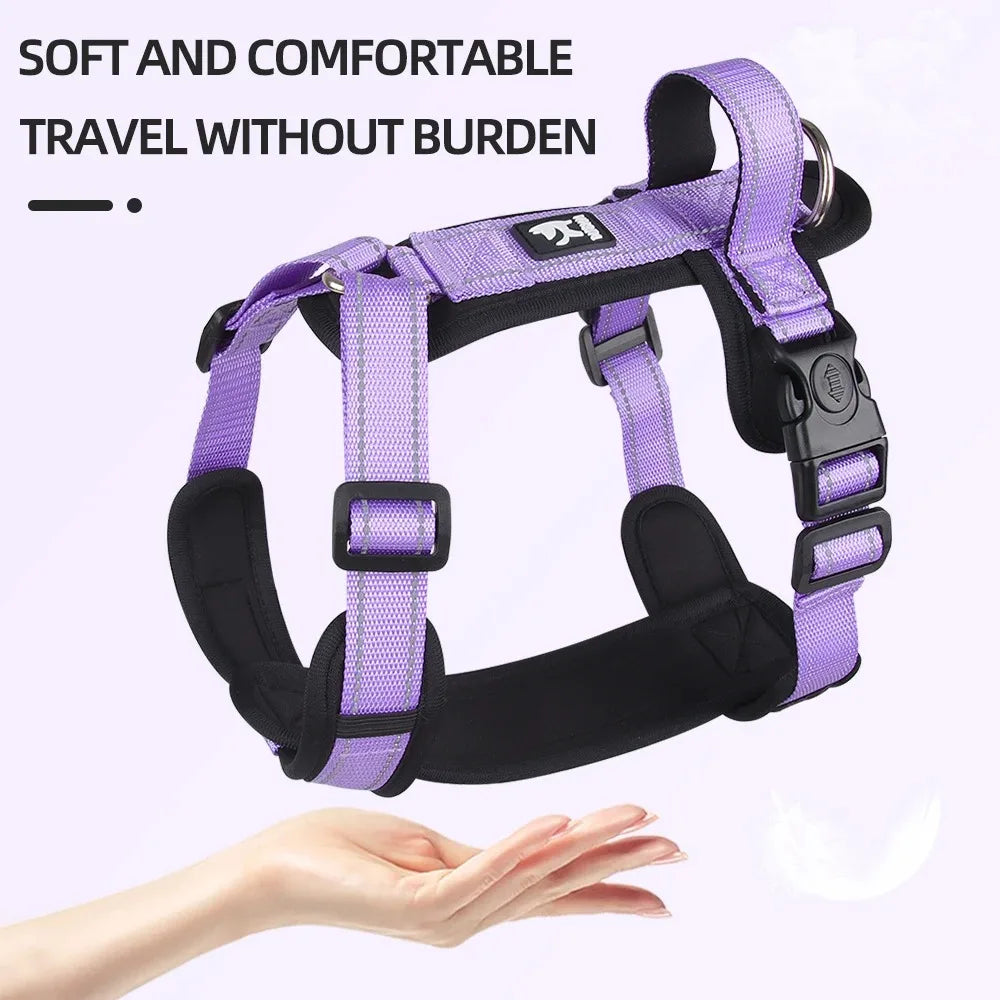 Classic Vest Dog Harness with Leash – Adjustable Chest Harness for Small & Medium Dogs