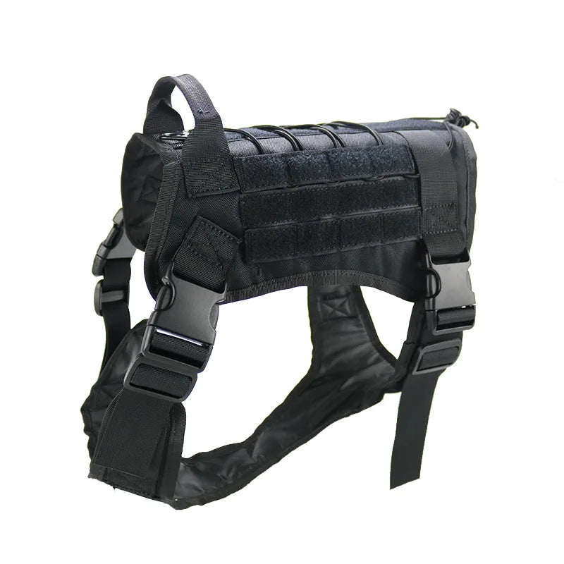 Tactical Military Dog Harness – Padded Quick-Release Vest for Small, Medium & Large Dogs