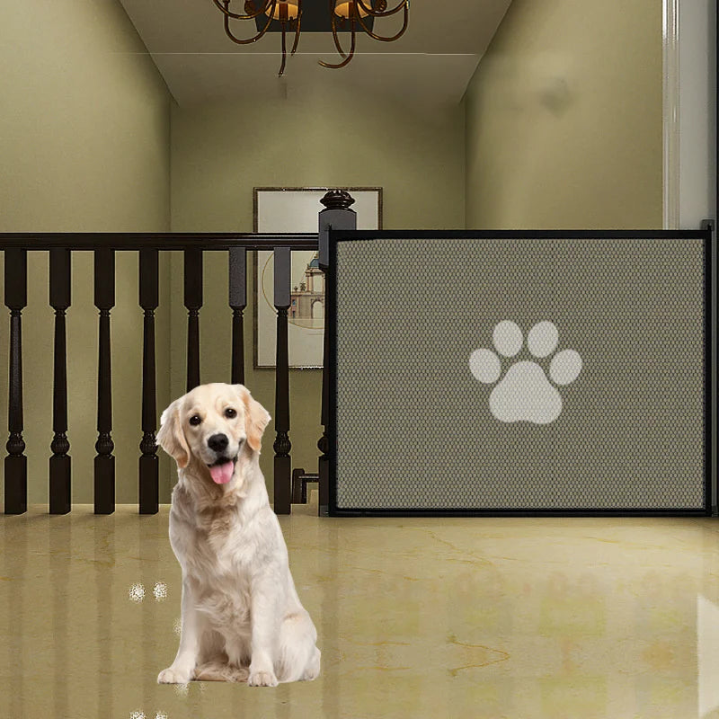 Expandable Pet Gate – Adjustable Portable Stair Barrier for Indoor & Outdoor Use