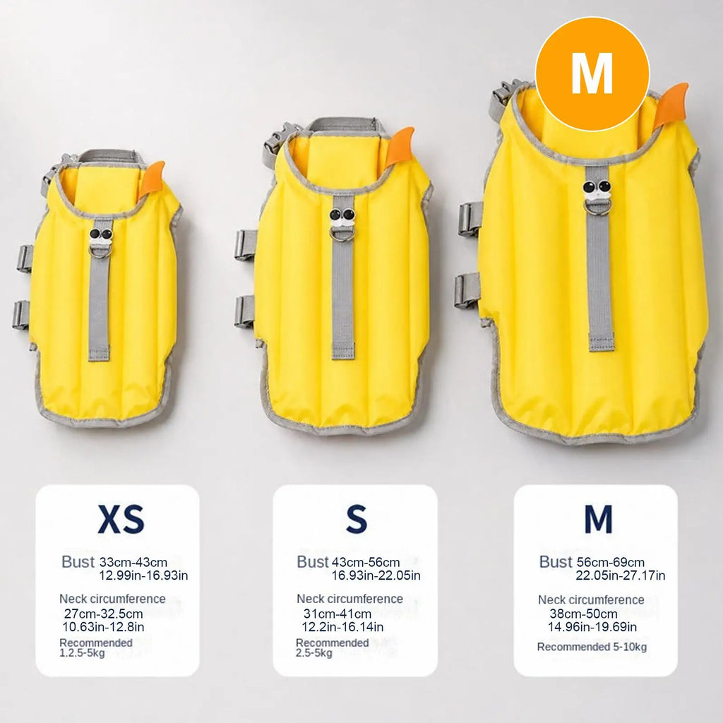 Dog Swim Vest with Rescue Handle – High Buoyancy Life Jacket for Small & Medium Dogs