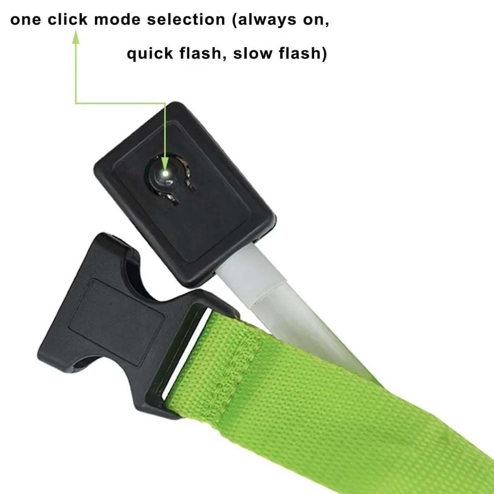 Reflective Nylon LED Dog Collar – 3 Light Modes