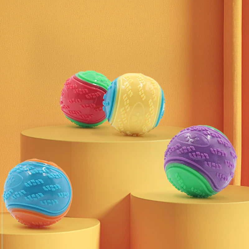 Squeaky TPR Dog Ball Toy – Teeth Cleaning Bite-Resistant Interactive Ball