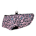 Leopard & Butterfly Print Waterproof Pet Coat with D-Ring – Winter Jacket for Dogs & Cats