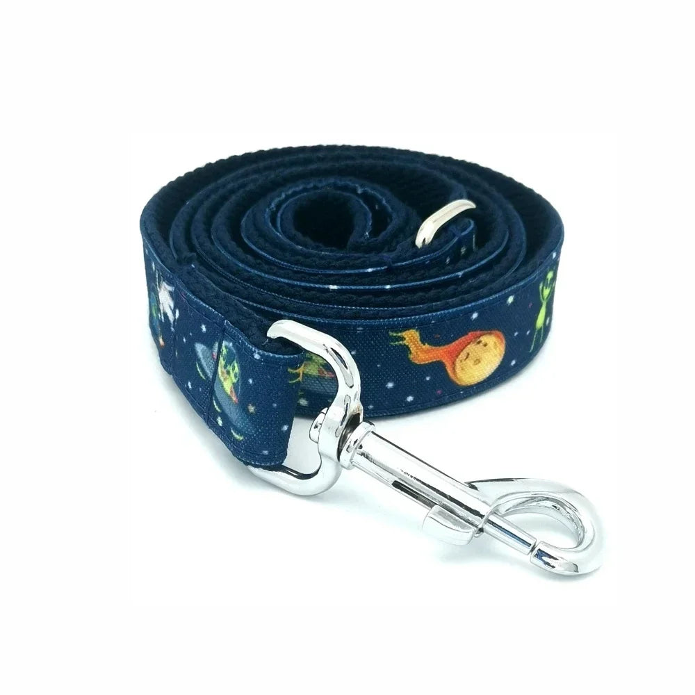 Free Engraving Personalized Dog Collar & Matching Leash – Custom ID Name Tag