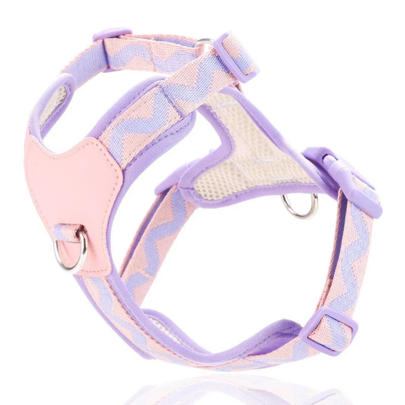 Anti-Breakaway Reflective Dog Vest Harness – No-Pull Adjustable Chest Harness with Optional Leash Set