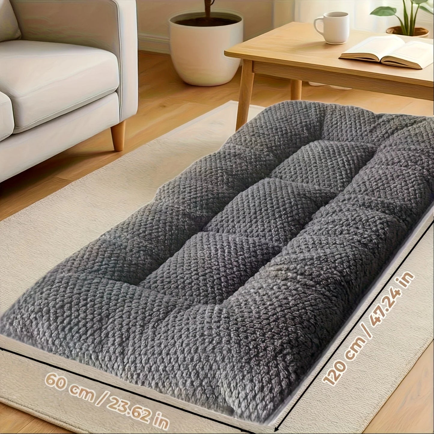 Extra Large Corduroy Dog Bed Sofa – Thickened Soft Mat for Large Dogs