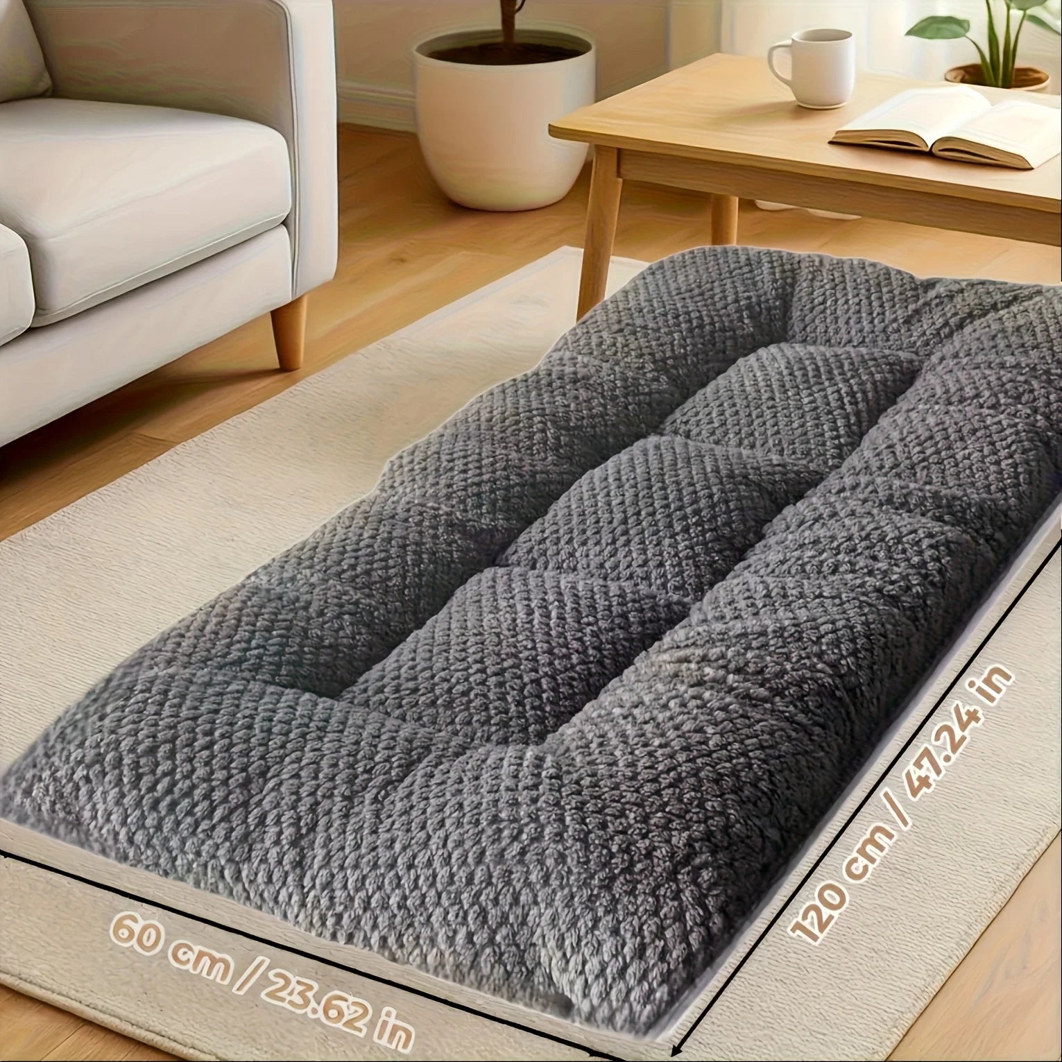 Extra Large Corduroy Dog Bed Sofa – Thickened Soft Mat for Large Dogs