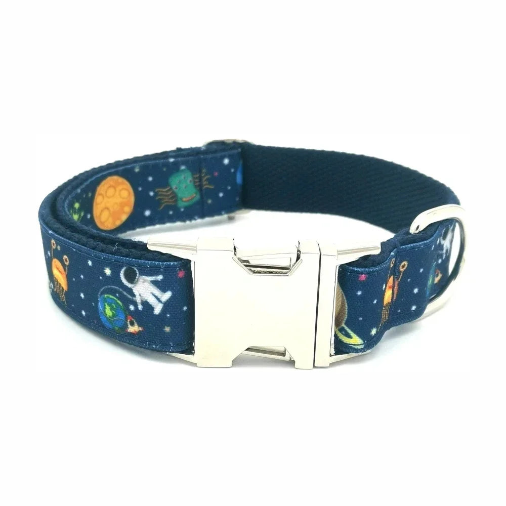 Free Engraving Personalized Dog Collar & Matching Leash – Custom ID Name Tag