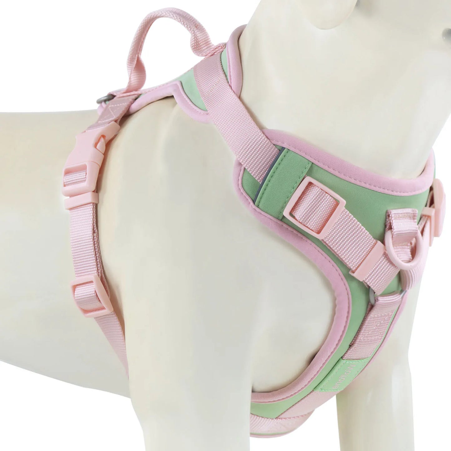 Splicing Colors No-Pull Dog Harness – Breathable Adjustable Vest for Small to Large Dogs