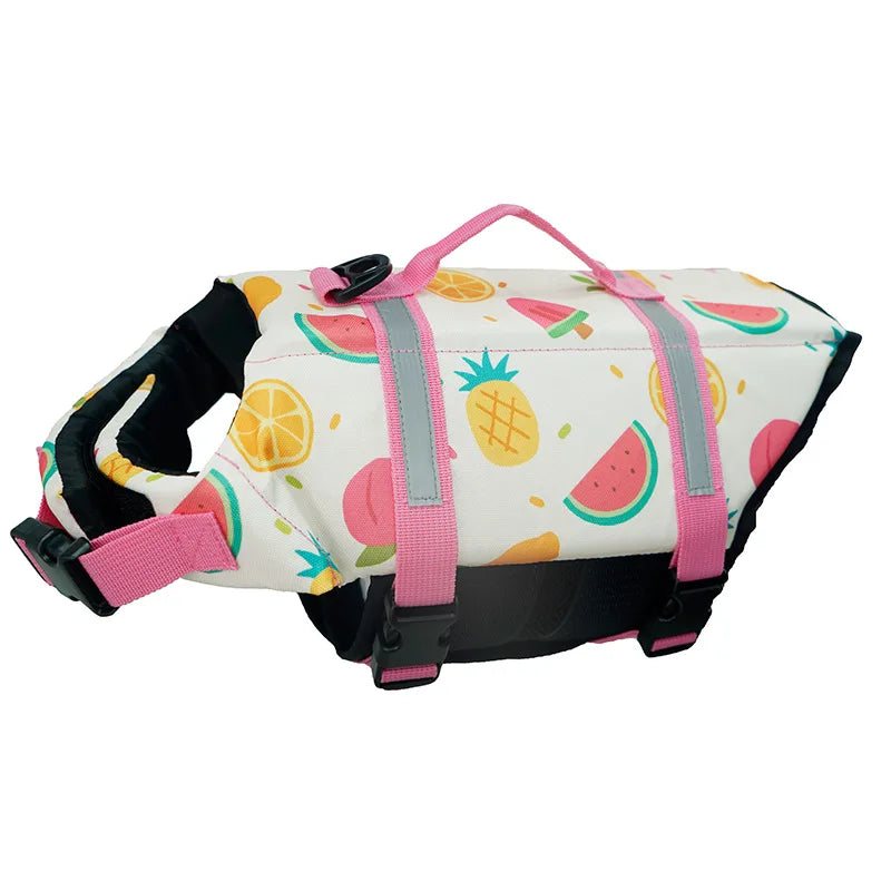 Dog Life Jacket – Reflective Adjustable Safety Vest with Enhanced Buoyancy for Swimming & Boating