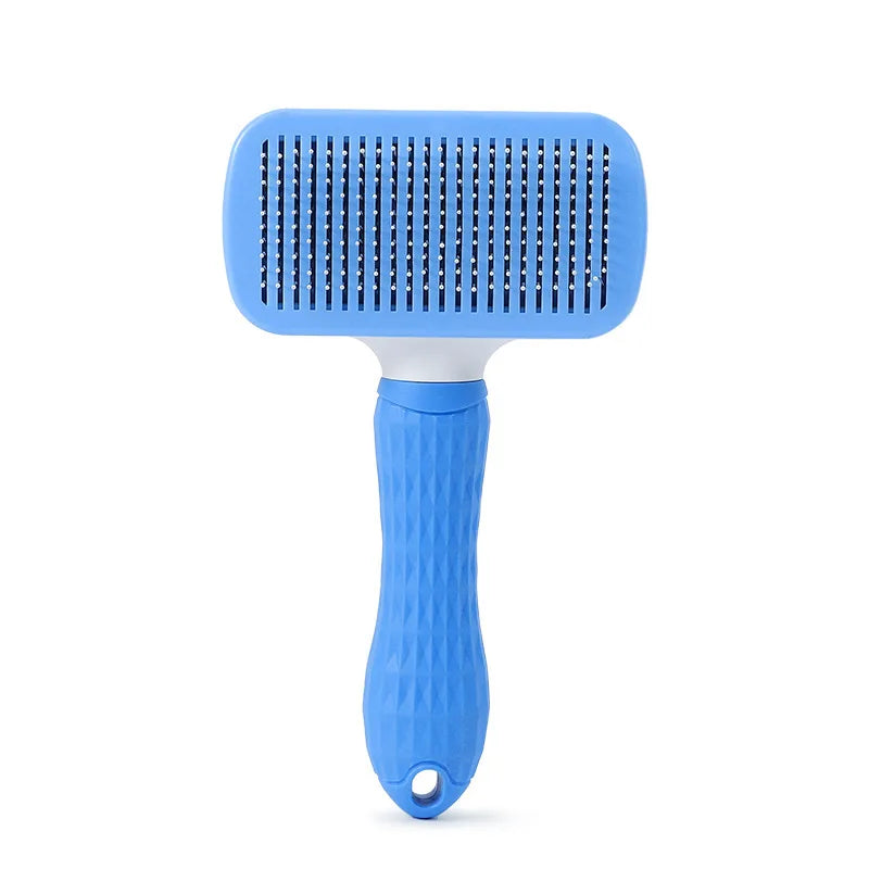 Self-Cleaning Pet Grooming Brush – Ergonomic Deshedding & Massage Comb