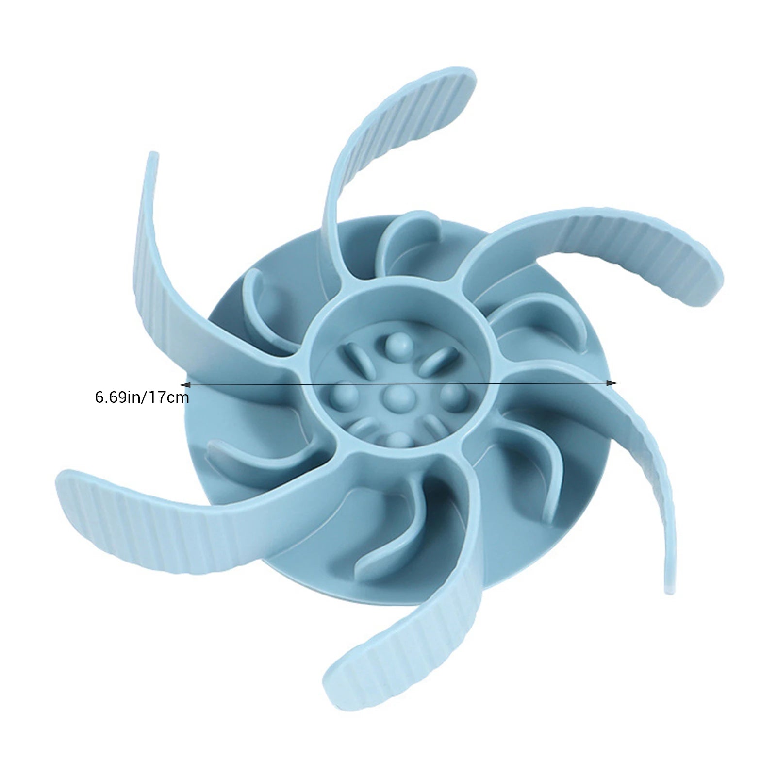 Slow Feeder Dog Bowl Insert – Anti-Choking Spiral Silicone Feeder for All Breeds