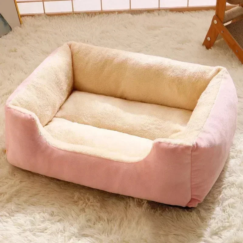 Plush Pet Bed Cushion for Cats & Small Dogs – Warm & Breathable, 3 Sizes
