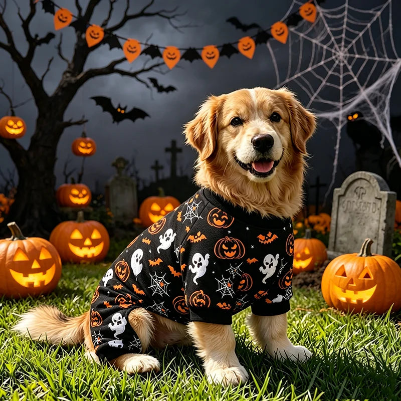 Pumpkin & Ghost Halloween Dog Pajamas