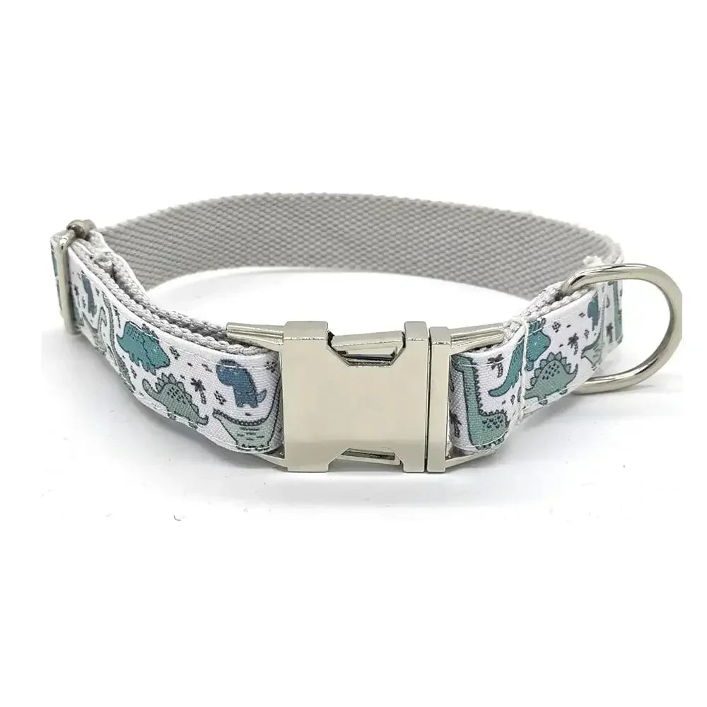 Free Engraving Personalized Dog Collar & Matching Leash – Custom ID Name Tag