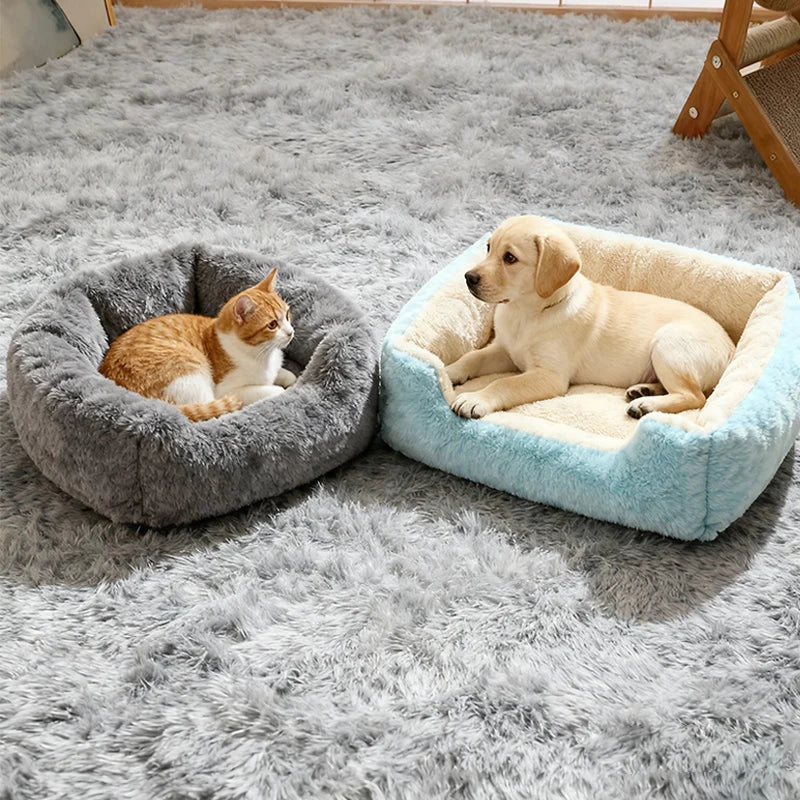 Plush Pet Bed Cushion for Cats & Small Dogs – Warm & Breathable, 3 Sizes
