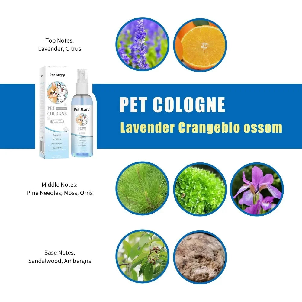 Premium Pet Grooming Spray – Cologne, Deodorizer, Shampoo, Eye & Ear Care for Dogs & Cats