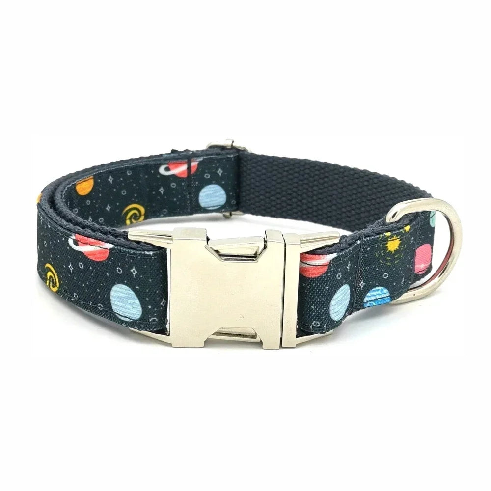 Free Engraving Personalized Dog Collar & Matching Leash – Custom ID Name Tag