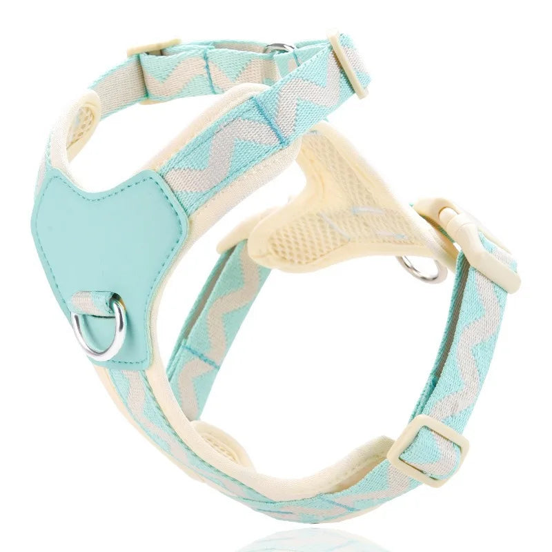 Anti-Breakaway Reflective Dog Vest Harness – No-Pull Adjustable Chest Harness with Optional Leash Set