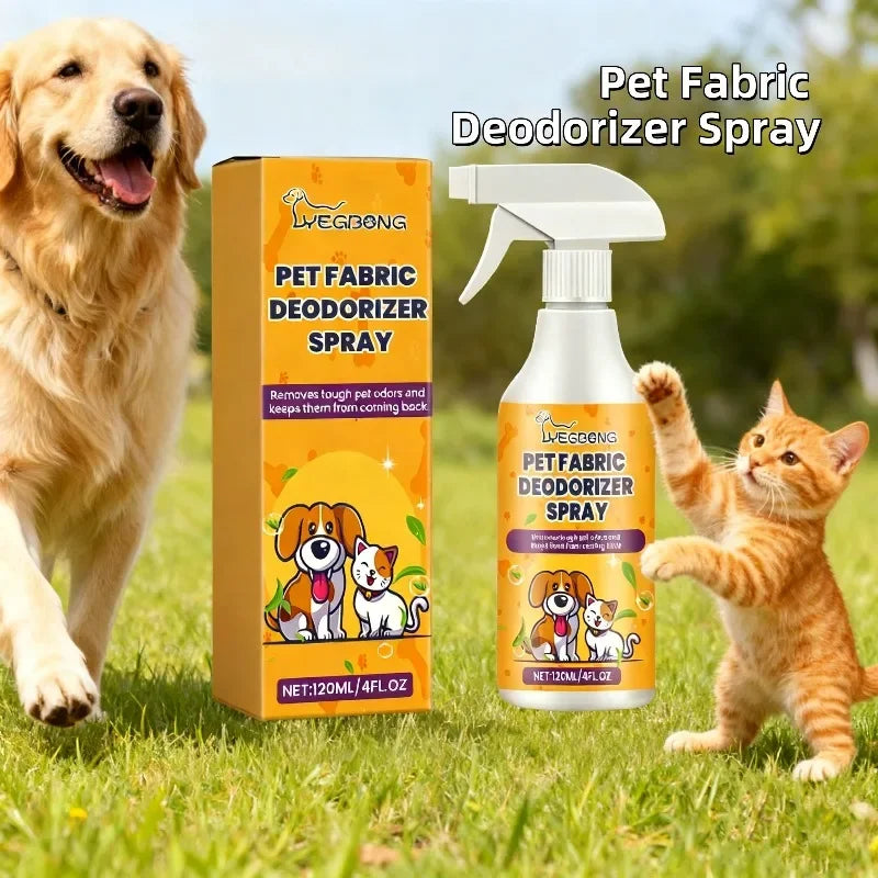 Pet Deodorant Spray – Indoor Air Freshener & Long-Lasting Odor Eliminator for Dogs & Cats (120ml)