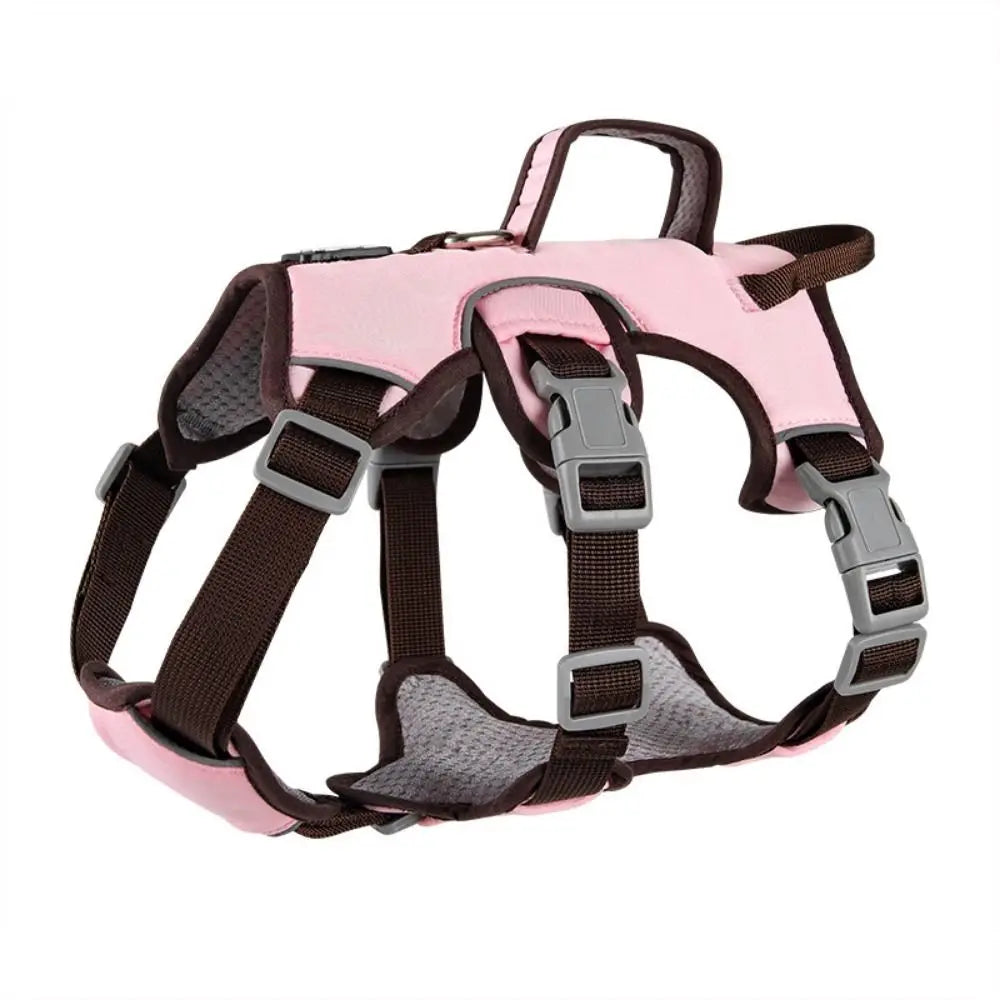Reflective Oxford Dog Harness Vest with Handle – Adjustable, Breathable & Escape-Proof