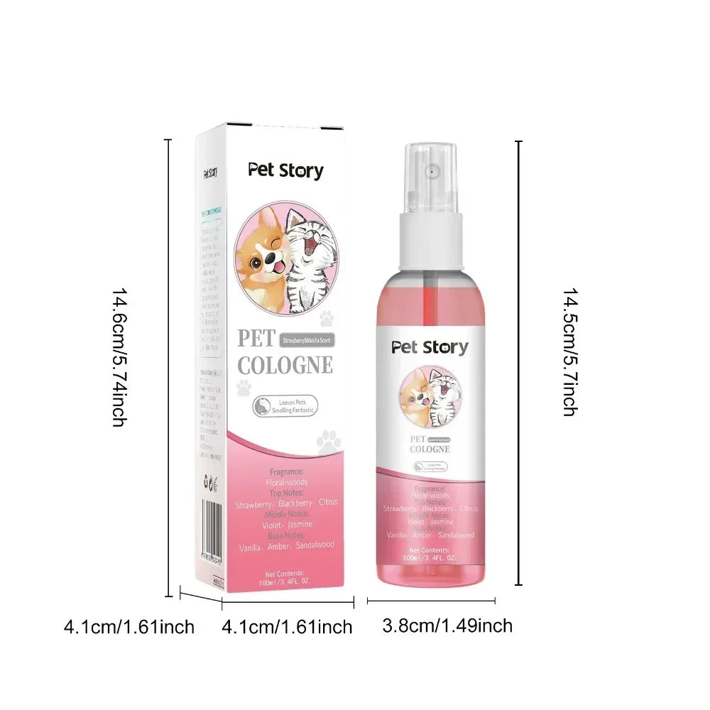 Premium Pet Grooming Spray – Cologne, Deodorizer, Shampoo, Eye & Ear Care for Dogs & Cats
