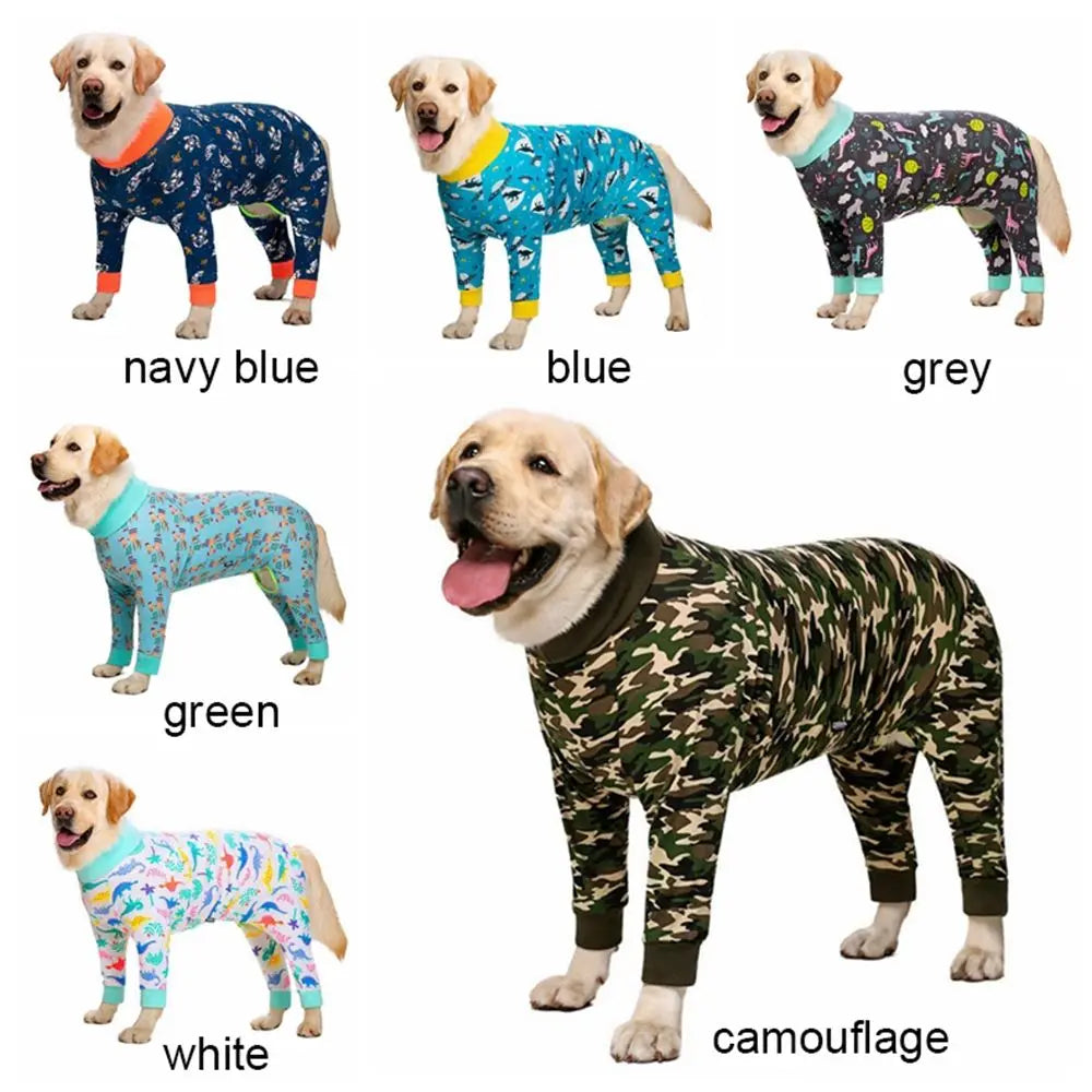 Stretch Dog Recovery Suit & Pajamas for Medium & Large Dogs