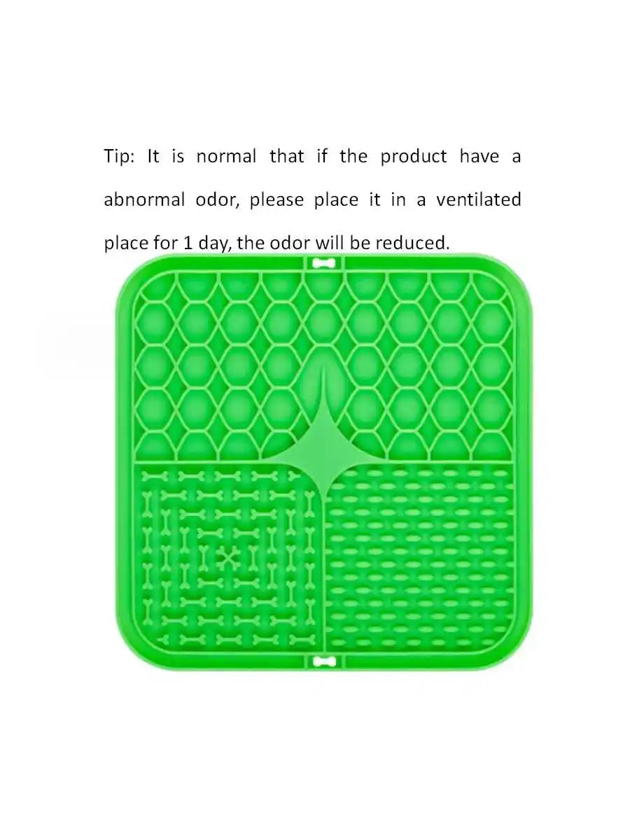 Pet Licking Tray Slow Feeder Mat – Anti-Choking Silicone Feeding Pad for Dogs & Cats