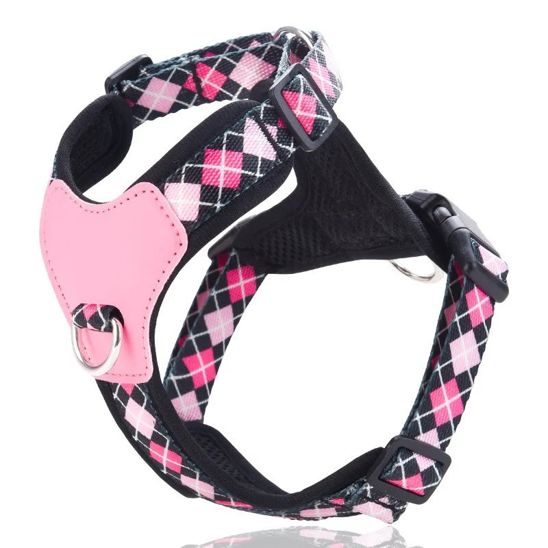 Anti-Breakaway Reflective Dog Vest Harness – No-Pull Adjustable Chest Harness with Optional Leash Set