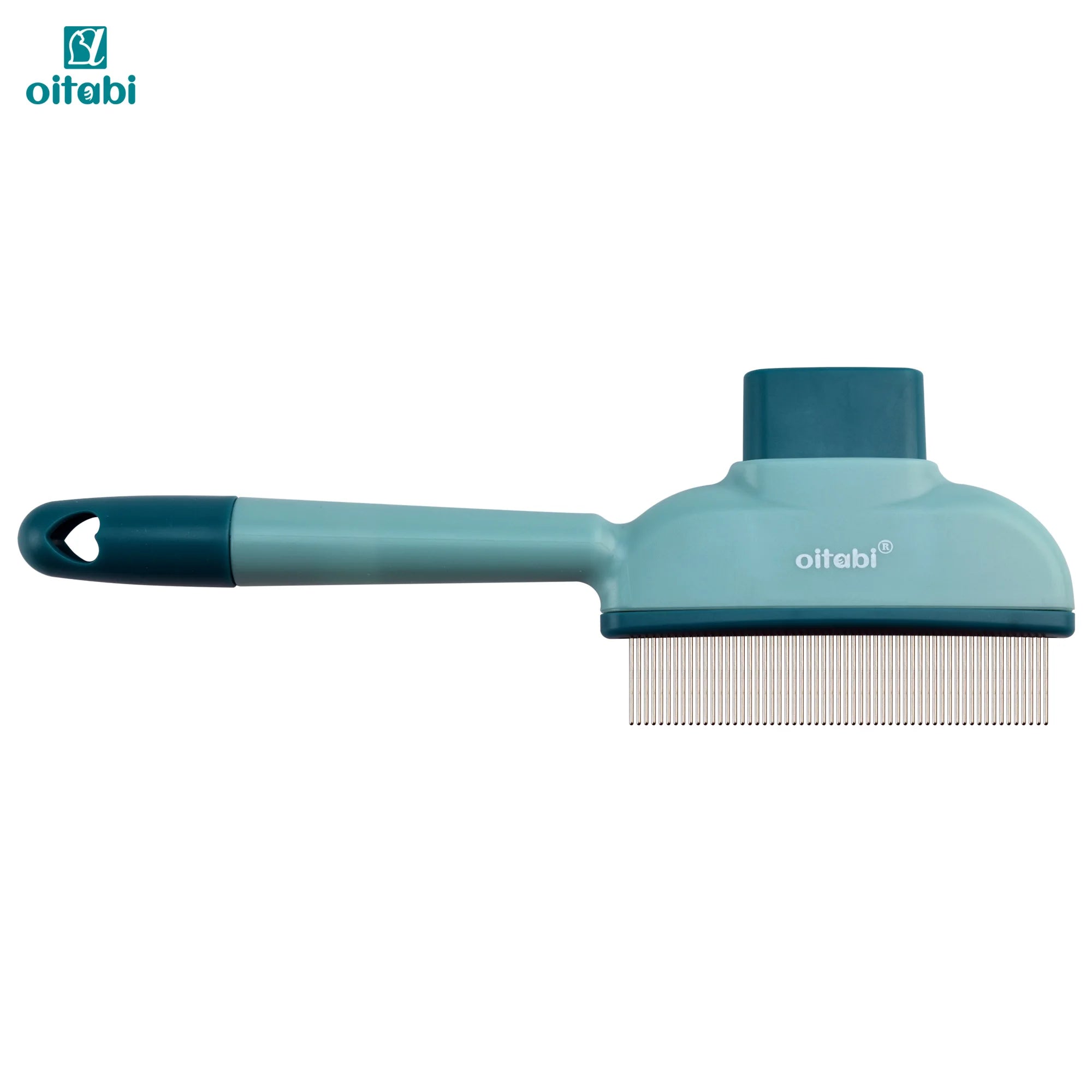 Oitabi Pet Deshedding Flea Comb – Stainless Steel Teeth for Dogs & Cats