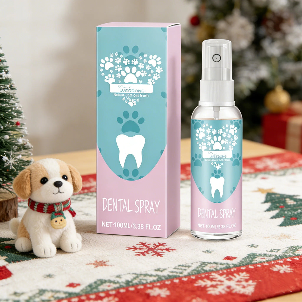 Pet Oral Care Spray for Dogs & Cats – Fresh Breath & Deep Teeth Cleaning (100ml)