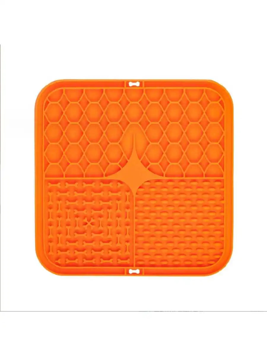 Pet Licking Tray Slow Feeder Mat – Anti-Choking Silicone Feeding Pad for Dogs & Cats