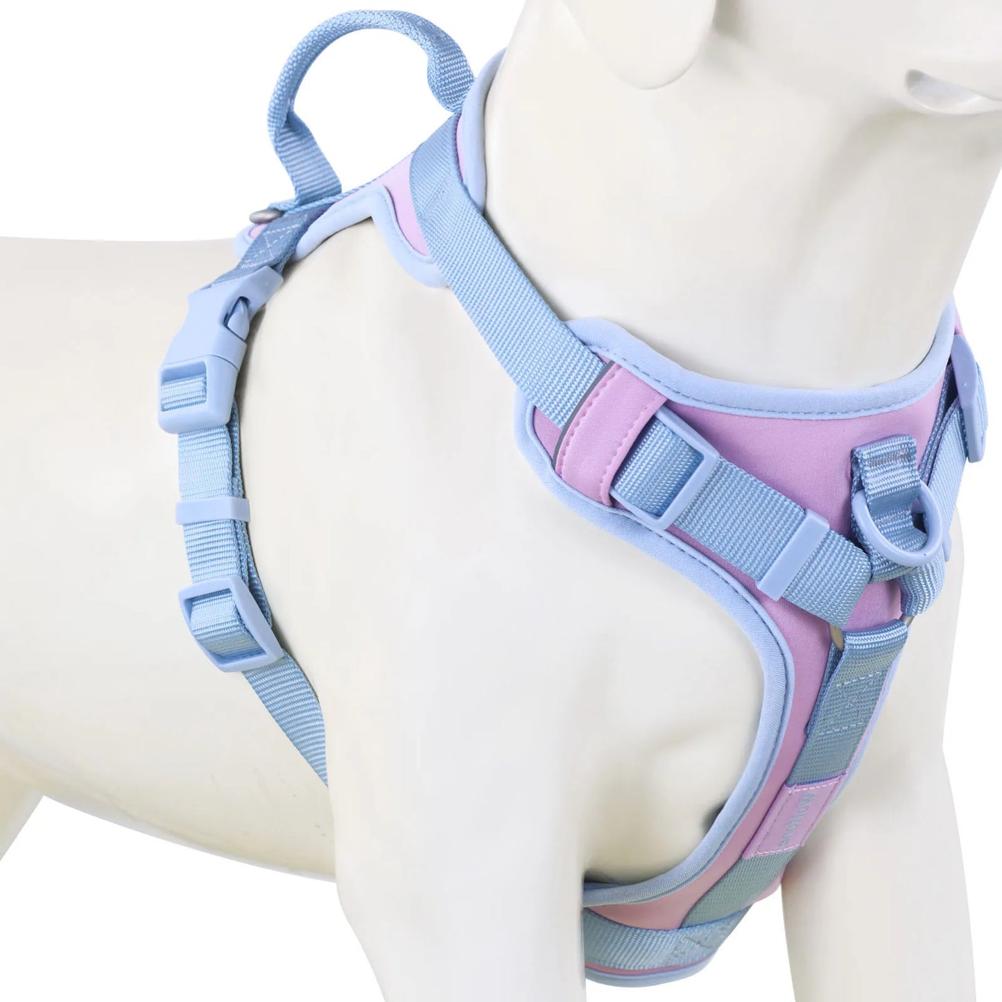 Splicing Colors No-Pull Dog Harness – Breathable Adjustable Vest for Small to Large Dogs