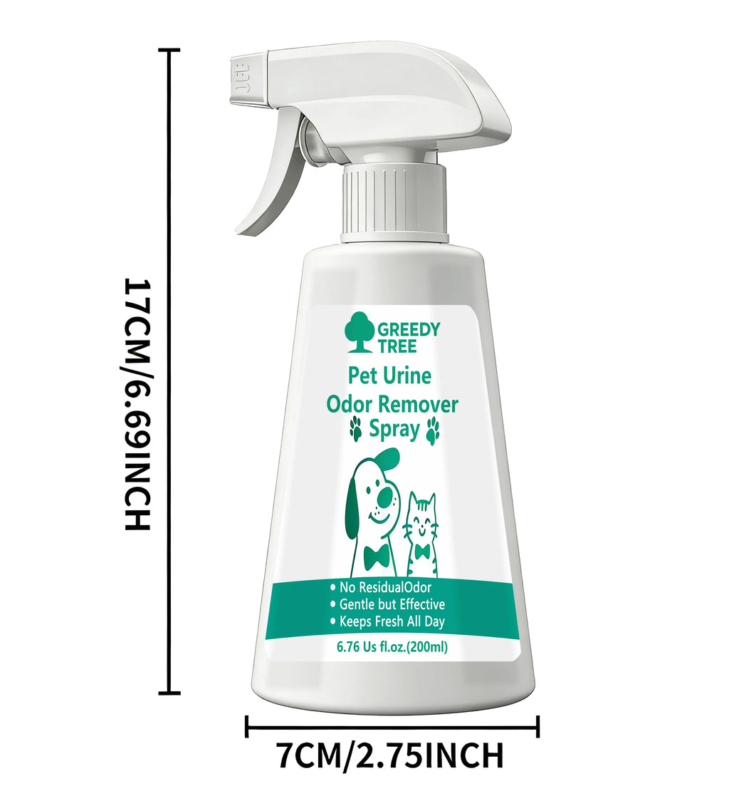 Pet Urine Odor Remover Spray – No-Residue All-Day Fresh Deodorizer for Dogs & Cats (200ml)