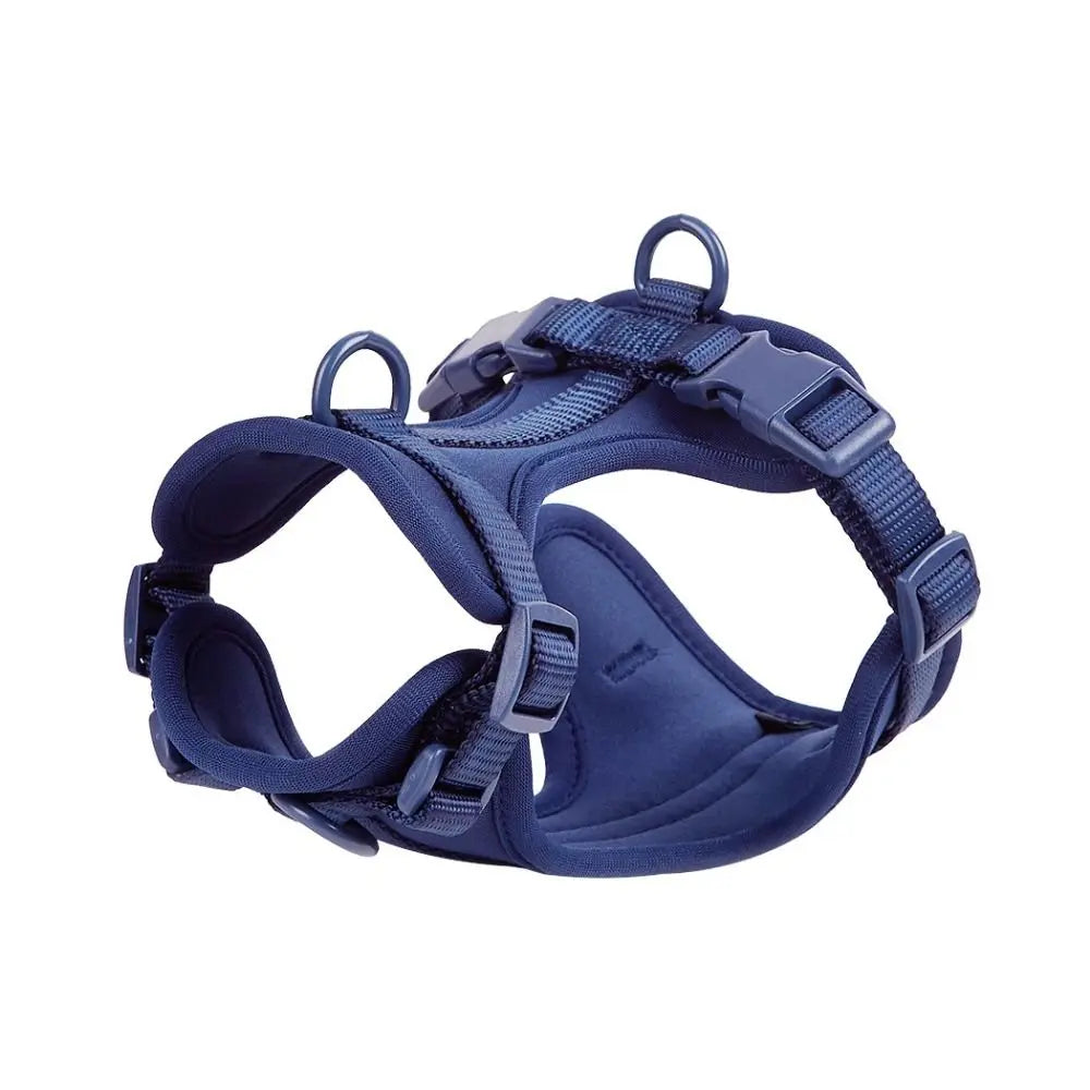 Candy Color Reflective Dog Harness Vest – Adjustable PVC Chest Strap for Outdoor Walking