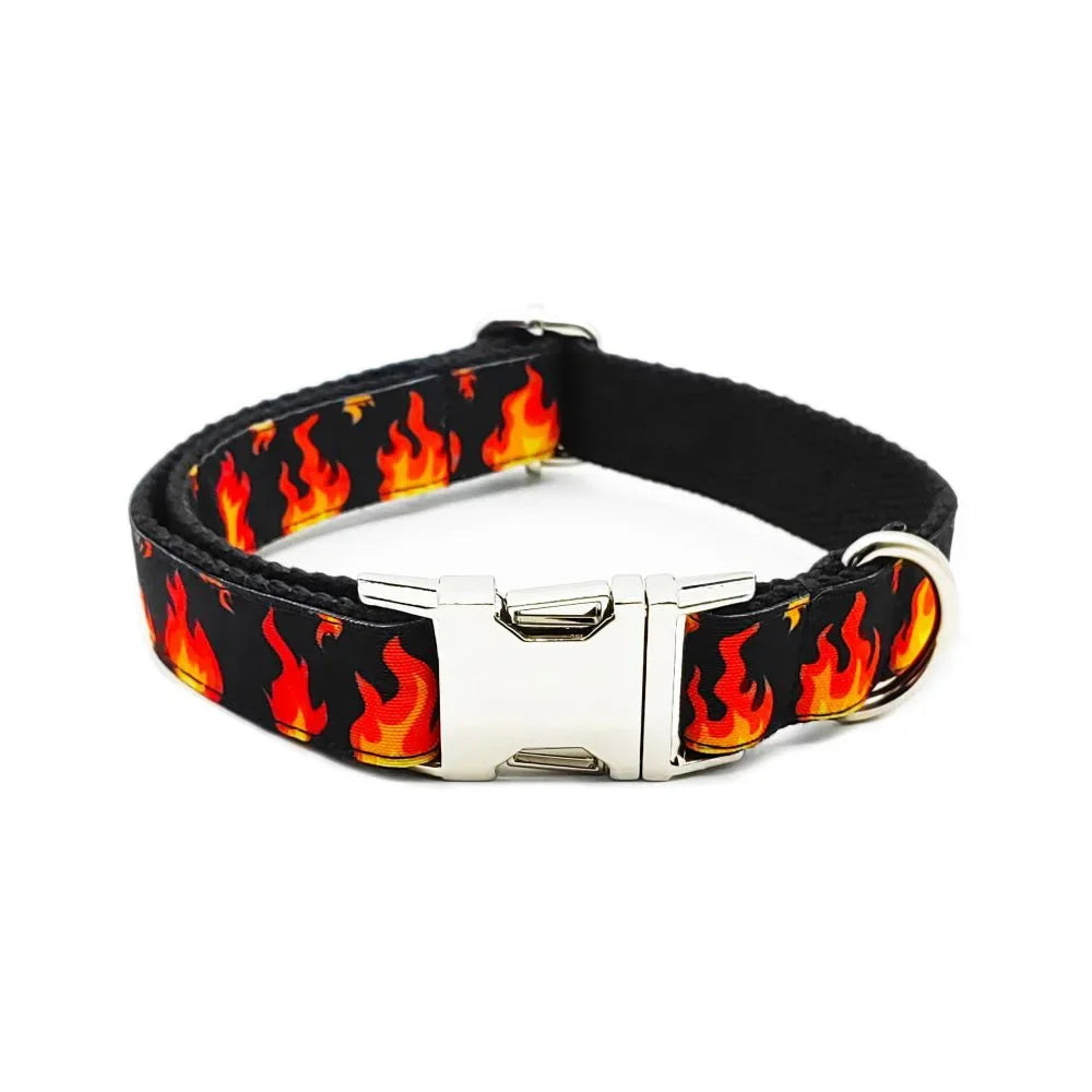 Free Engraving Personalized Dog Collar & Matching Leash – Custom ID Name Tag