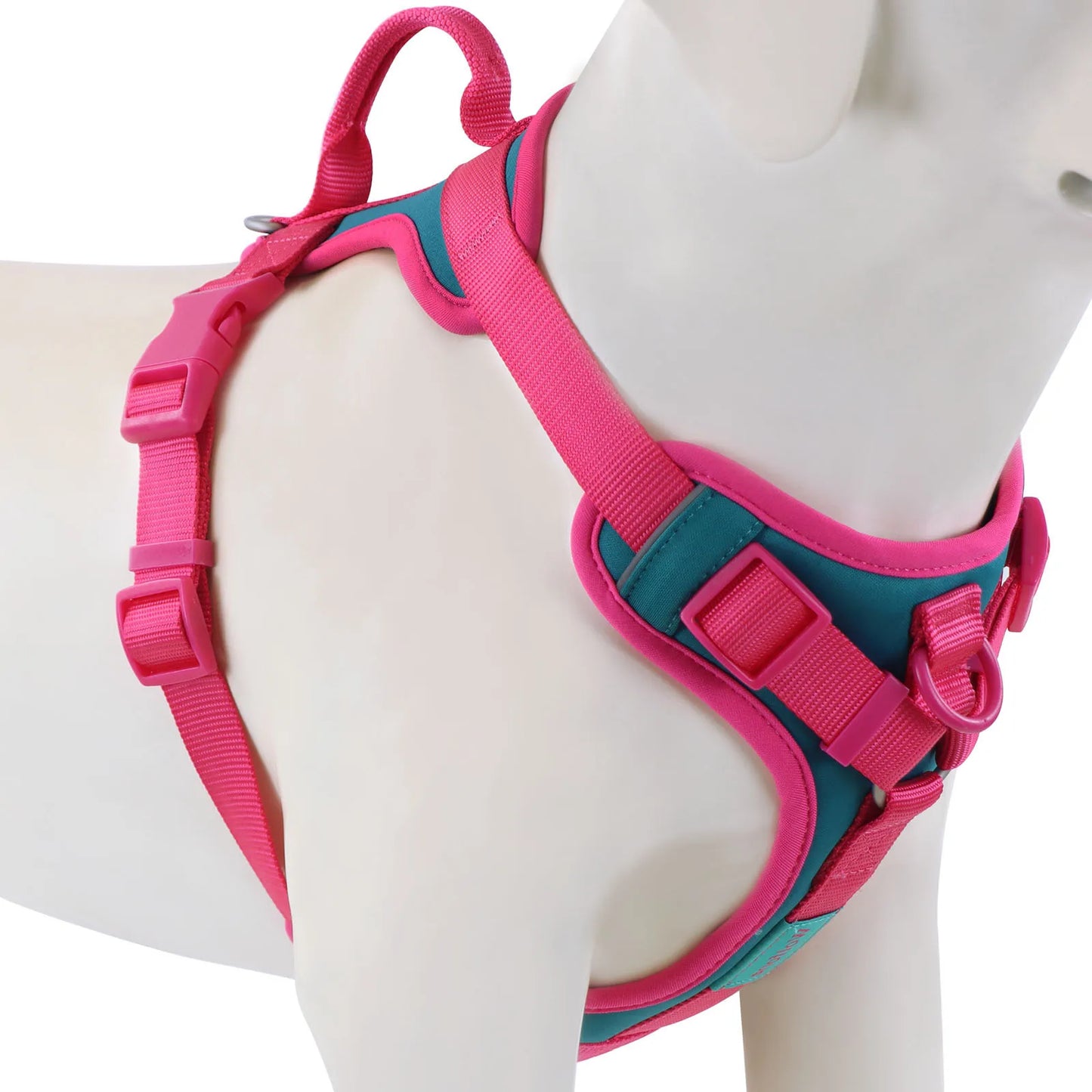 Splicing Colors No-Pull Dog Harness – Breathable Adjustable Vest for Small to Large Dogs