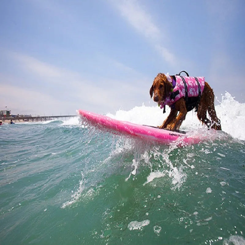 Dog Shark Life Jacket – Ripstop Floating Vest with Rescue Handle for Swimming & Boating