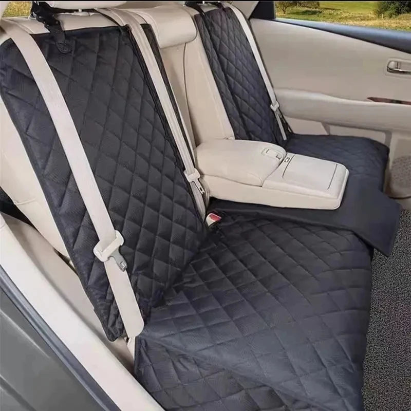 Waterproof Dog Car Seat Cover with Armrest Access – Travel Carrier & Mattress
