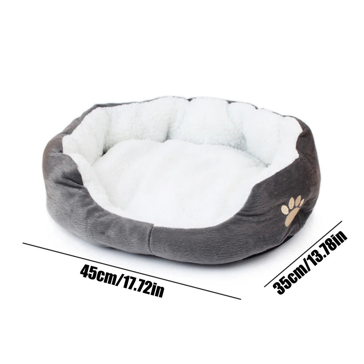 Cotton Cave Dog Bed & Sofa – Thickened PP Cotton for Small Dogs & Puppies
