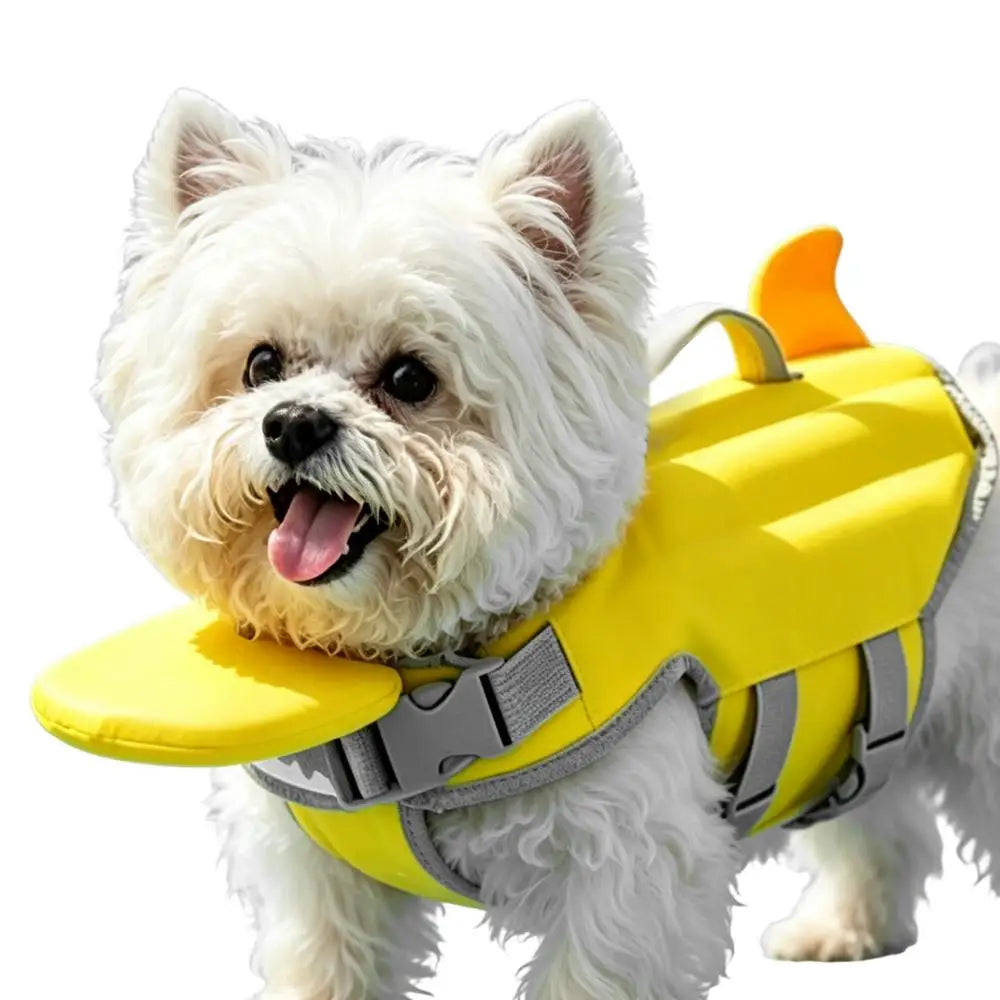 Dog Swim Vest with Rescue Handle – High Buoyancy Life Jacket for Small & Medium Dogs