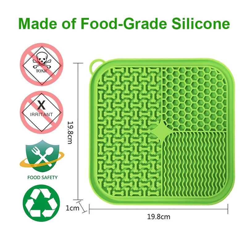 Premium Lick Mat Slow Feeder with Suction Cups – Anxiety Relief for Dogs & Cats