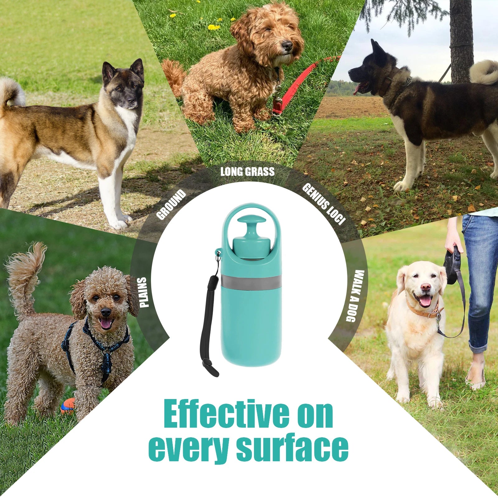 Portable 6-Claw Poop Scooper with Waste Bag – Eco-Friendly Dog Waste Picker