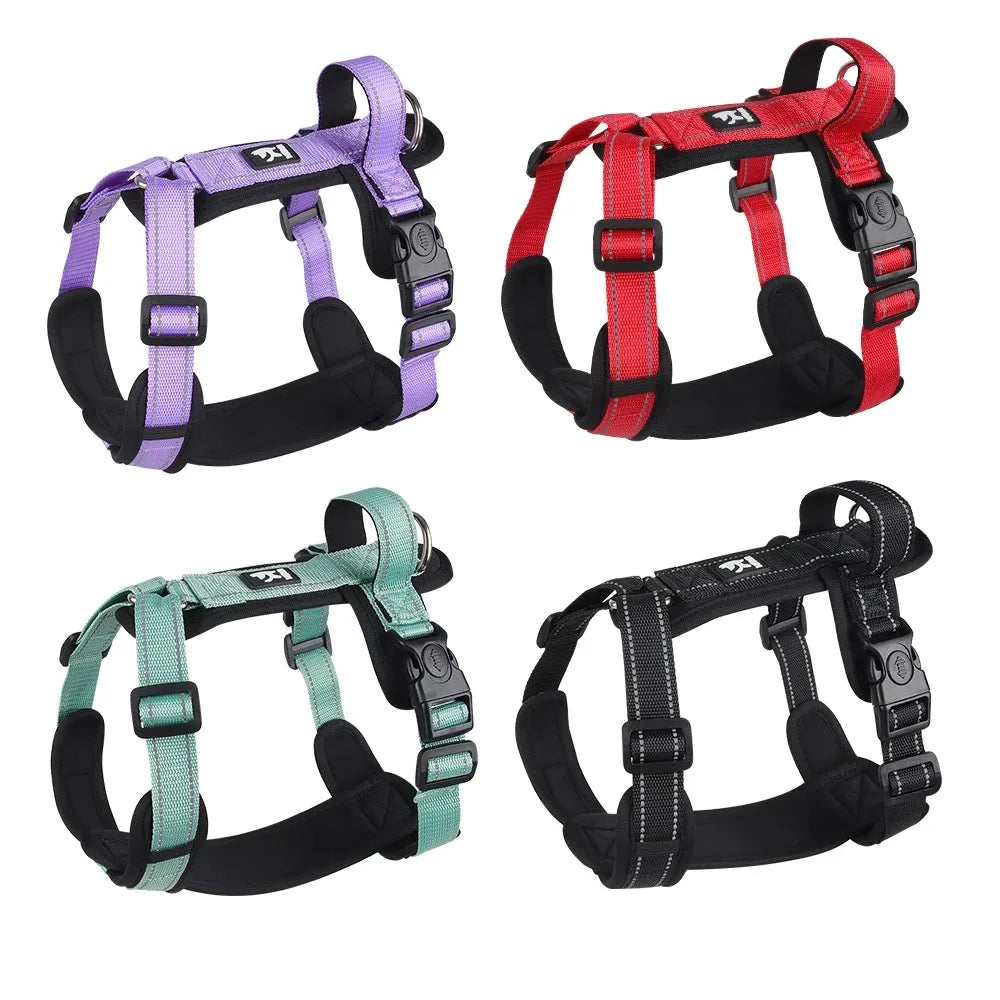 Classic Vest Dog Harness with Leash – Adjustable Chest Harness for Small & Medium Dogs