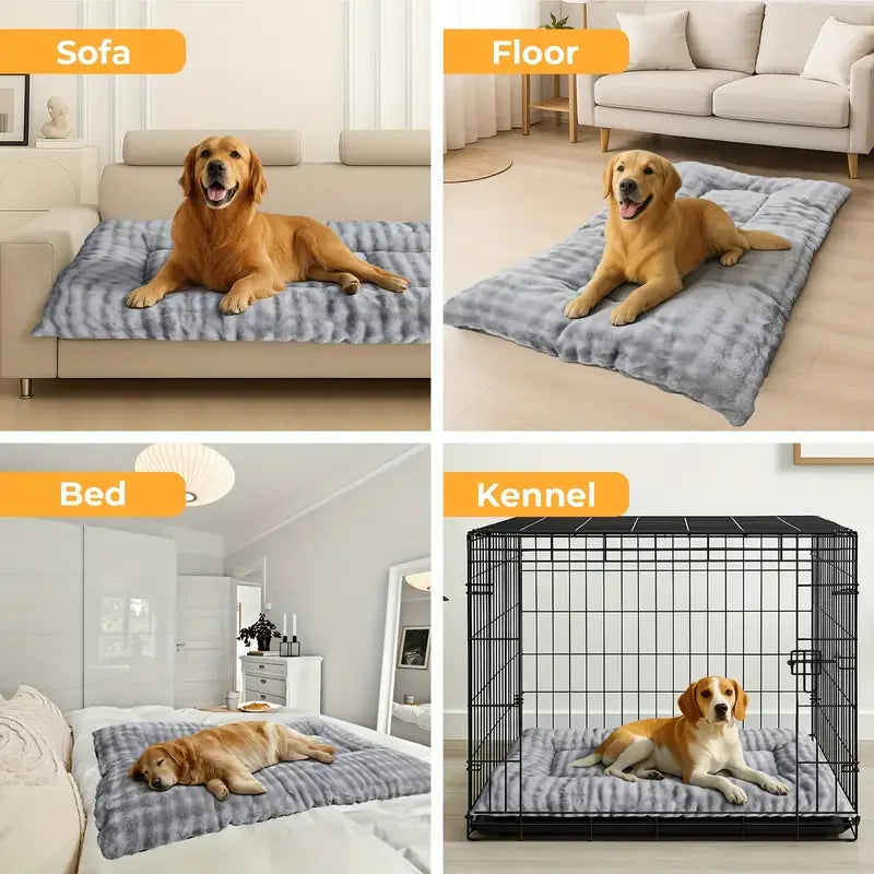 Extra Large Corduroy Dog Bed Sofa – Thickened Soft Mat for Large Dogs