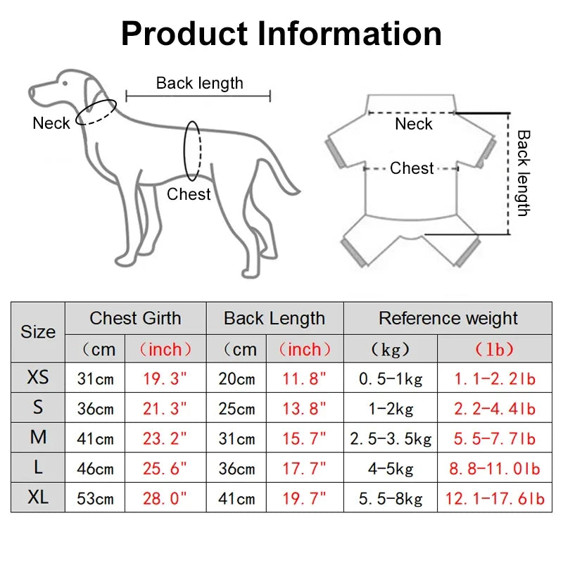 Dinosaur Print Cotton Dog Pajamas