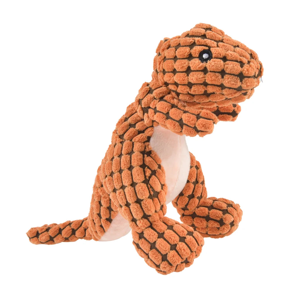 Plush Dinosaur & Animal Dog Toy – Interactive Chew Toy for Small Dogs & Cats