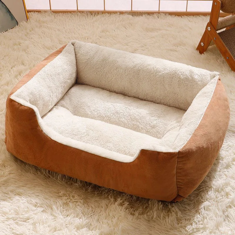 Plush Pet Bed Cushion for Cats & Small Dogs – Warm & Breathable, 3 Sizes